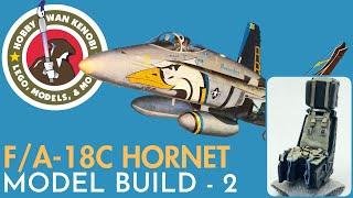 Plastic Scale Model Build - Hasegawa FA-18C Hornet in 148 - Wheel wells Ejection Seat