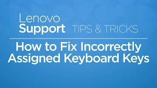 How To Fix Incorrectly Assigned Keyboard Keys  Tips & Tricks