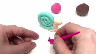 Lecciones de modelado para niños. Esculpimos un caracol de plastilina.