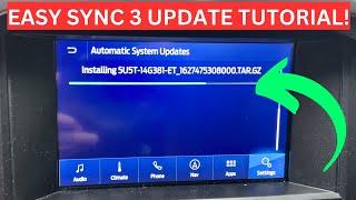 How to Update Your SYNC 3 to SYNC 3.4  3 Ways to Upgrade Your Sync 3 System