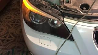 BMW E60ПЕРЕГОРЕЛИ «АНГЕЛЬСКИЕ ГЛАЗКИ» -замена ламп