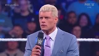 Roman Reigns Interrupts Cody Rhodes WWE SmackDown March 31 2023