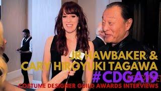 JR Hawbaker & Cary Hiroyuki Tagawa #HighCastle interview at 19th Costume Designers Guild Awards