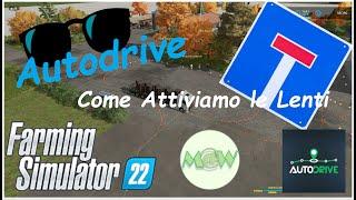 FS 22 Tutorial Autodrive  Attiviamo la Console  x attivare la Lente occhiali di Autodrive