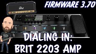 Line 6 HelixHX Stomp Firmware 3.70  Dialing In... Brit 2203 Amp Model