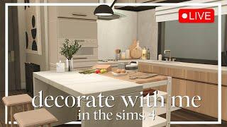 Decorate With Me - Naomi’s New Townhome Kitchen Reno  The Sims 4 Livestream