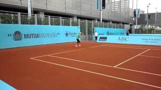 Caroline Wozniacki training in Madrid Open 2011