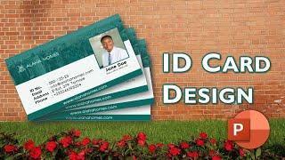 Employee ID Card Design in PowerPoint PowerPoint Template Design