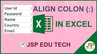 Excel Tricks  How to align Semicolon in Excel