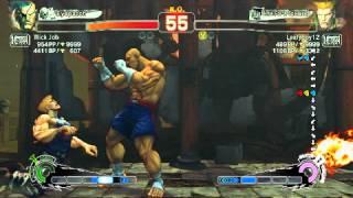 Ultra Street Fighter IV battle Sagat vs GuileLeafyboy12