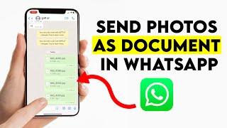 How to send photos as document in WhatsApp in iPhone Easy Method