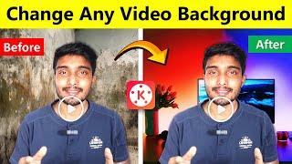 Change Video Background Without Green Screen in Mobile  VIDEO Background RemoveChange  Kinemaster