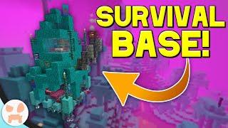 WARPED TREE SURVIVAL BASE  Minecraft 1.16 Nether Update