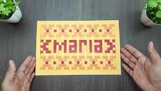 How to Make Simple Woven Paper MARIAS NAME Pattern