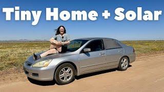 Living in a 2006 Honda Accord With Solar Power - Car Tour