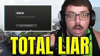 BobbyPoff is a LIAR  PERMA BANNED for CHEATING in Call of Duty Warzone...