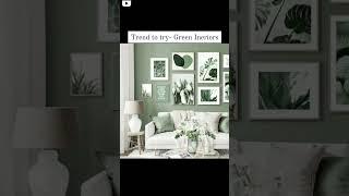 Living room color scheme to inspire a fresh new look- Green Interiors#architecture #interiordesign