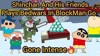 Shinchan And His Friends Plays BedwarsIt Got Intense