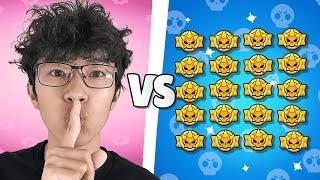 20 Gold Players vs 1 Content Creator  BRAWL STARS