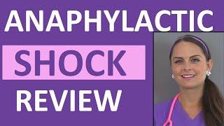 Anaphylactic Shock Anaphylaxis Treatment Nursing Interventions Symptoms NCLEX