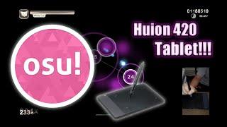 Huion 420 Tablet + Gameplay OSU