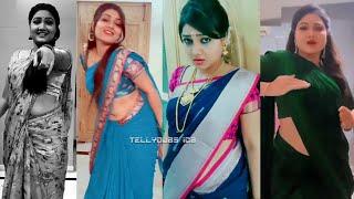 Priyanka nalkari roja tamil tv serial actres hot sari dance dubs mix 2