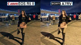 Canon Eos R5 Mark II Vs Sony A7RV Night Mode Camera Test