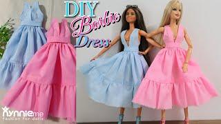 DIY Barbie Dress V Neck Midi Dress Summer Style  nynnie me