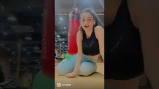 Anveshi Jain hot live-  Workout