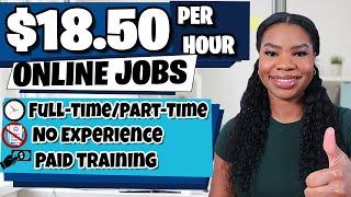  Earn $18.50Hour From Home No Experience Needed Part-Time & Full-Time
