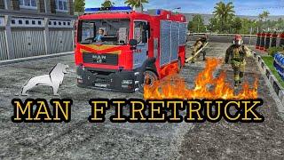 MAN FIRE TRUCK - TEST DRIVE - SIMULATORgaming