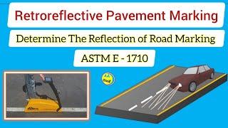 Measurement of Retroreflective Pavement Marking  Minimum Pavement Marking All About Civil Engineer