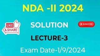 NDA -II 2024 SOLUTION II LEC-3