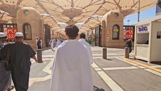 Update terkini masjid nabawi  Madinah street view - 4K Walking tour & travelling.