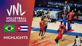 BRAZIL vs CUBA Highlights  Week 1  Mens VNL 2024