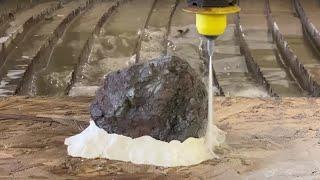 Cutting a $10000 Meteorite with a 60000 PSI Waterjet