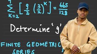 Grade 12 Sequence and Series  Find g from a Finite Geometric Series  Lazola Landu
