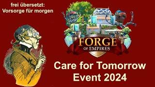 FoETipps Nachhaltigkeitsevent Care for Tomorrow 22.07. 2024 in Forge of Empires deutsch