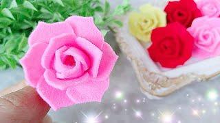 How to make a rose flower. Felt flower