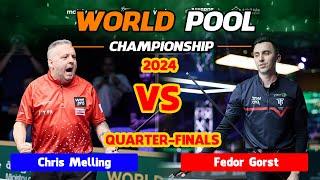 Chris Melling vs Fedor Gorst  LAST 16  2024 World Pool Championship #worldpoolchampionship