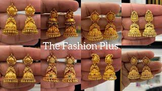 Latest 22k Gold Jhumka Designs 2023 with Weight and Price  @TheFashionPlus