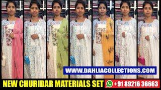 New Collection of Churidar Materials  Semi Silk Churidar Materials  Party Wear Churidar  DC363