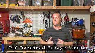 DIY Overhead Garage Storage