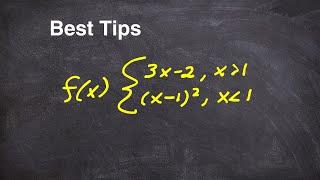 Two Tips You Can Follow For Piecewise Functions