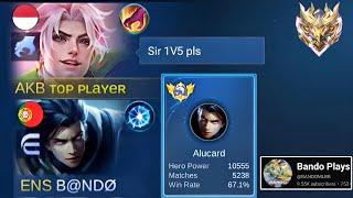 PLAYING WITH INDIA BEST ALUCARD PLAYER  5000 MATCHES & 10K MMR  - MLBB