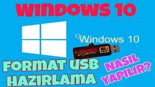 Format Usb Hazırlama ve Format atma Windows 10 GÜNCEL 2024