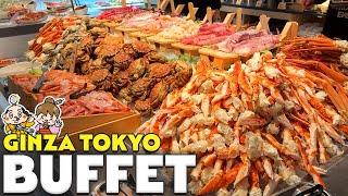 Tokyo Ginza All You Can Eat Buffet  Sushi Wagyu yakiniku Sashimi Crab  Japan Travel Tips