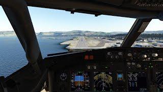 Landing in Alta Norway  ENAT  Zibo Mod  X-Plane 12