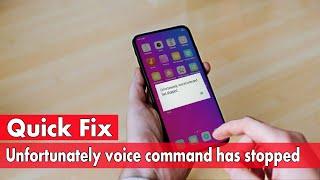 How to Fix Unfortunately voice command has stopped on Android Phone  Music Player has stopped