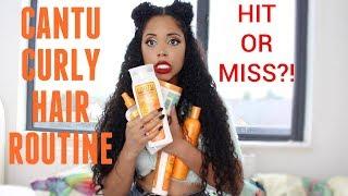 Cantu Full Range Curly Hair Routine + First Impressions  Racquel Stewart